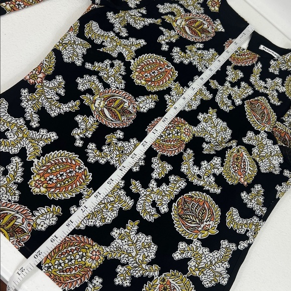 Reformation Sz XS Talia Top Black Floral Puff Shoulder Sleeves EUC - Picture 10 of 12